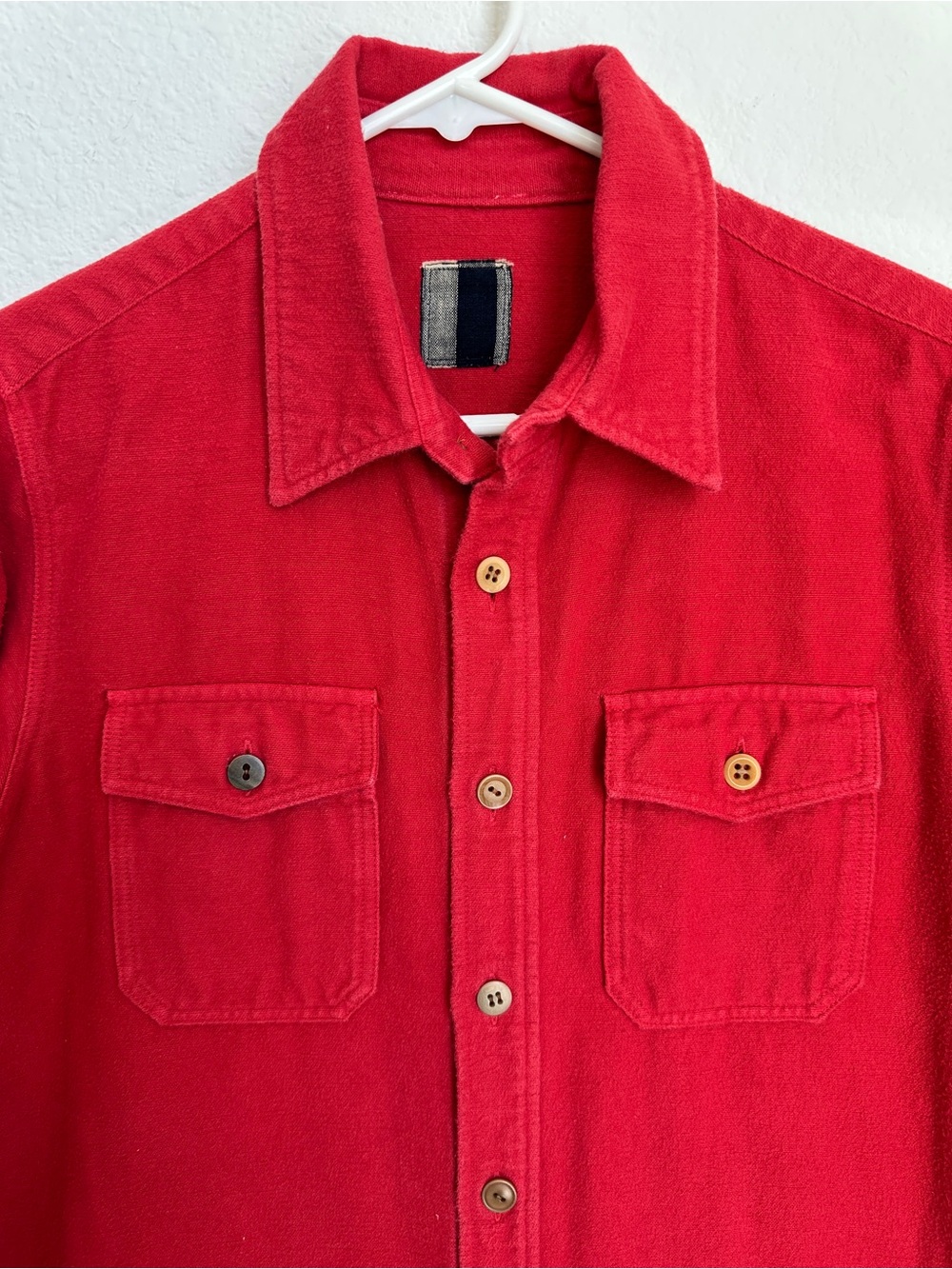 VISVIM Black Elk Flannel‎ Shirt Red size 1 US small Japanese streetwear - Picture 3 of 13